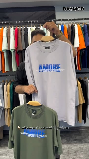تیشرت پنبه چاپی AMORE